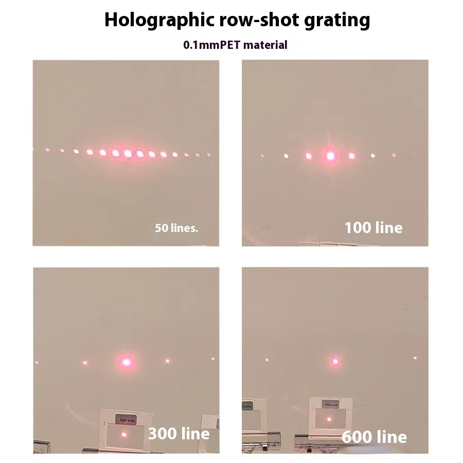 Spectroscopic Teaching Spectrum Experiment Spectroscopic Transmission Scoring Multi-Line Holographic Diffraction Grating Plate