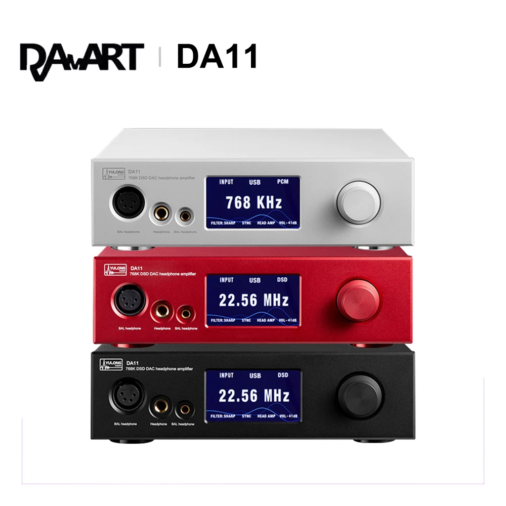 

DAART YuLong DA11 All-in-one DAC AMP Preamplifier MQA Decoder Headphone Amplifier ES9038PRO OPA1612IV Chip PCM768 DSd512