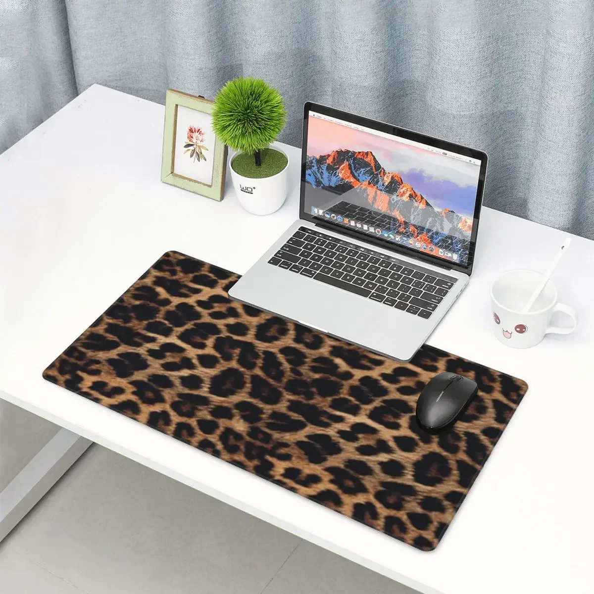 Large Mouse Pad Leopard Print Gamer PC Laptop Mats Keyboard Carpet Computer Gaming Office Accessories Desk Mat