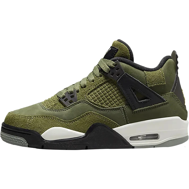 Nike Authentic Jordan 4 GS Women's Big Kids' Retro Basketball Shoes FB9928-200 view 5