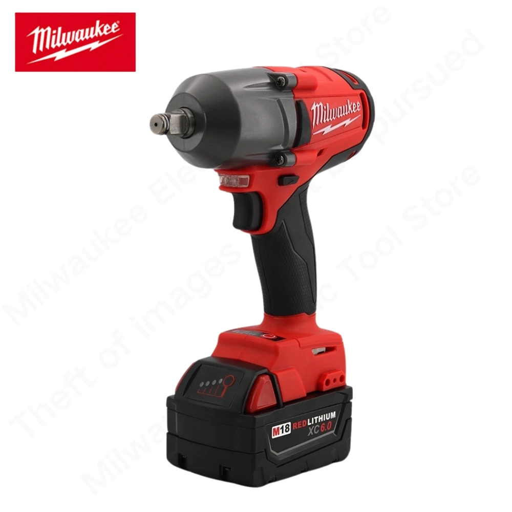 Milwaukee M18 Battery 1300N.M Torque Brushless Electric Impact Wrench 1/2 inch Lithium-Ion Battery Cordless Wrench Power Tools