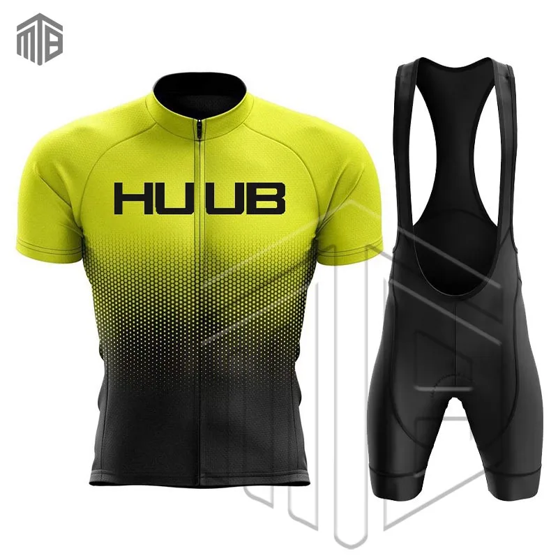 

2024 HUUB Cycling Jersey Sets Bike Kits Clothing Short Sleeves Cycling Base Layers Bicycle Clothes Ropa Ciclismo Hombre Maillot