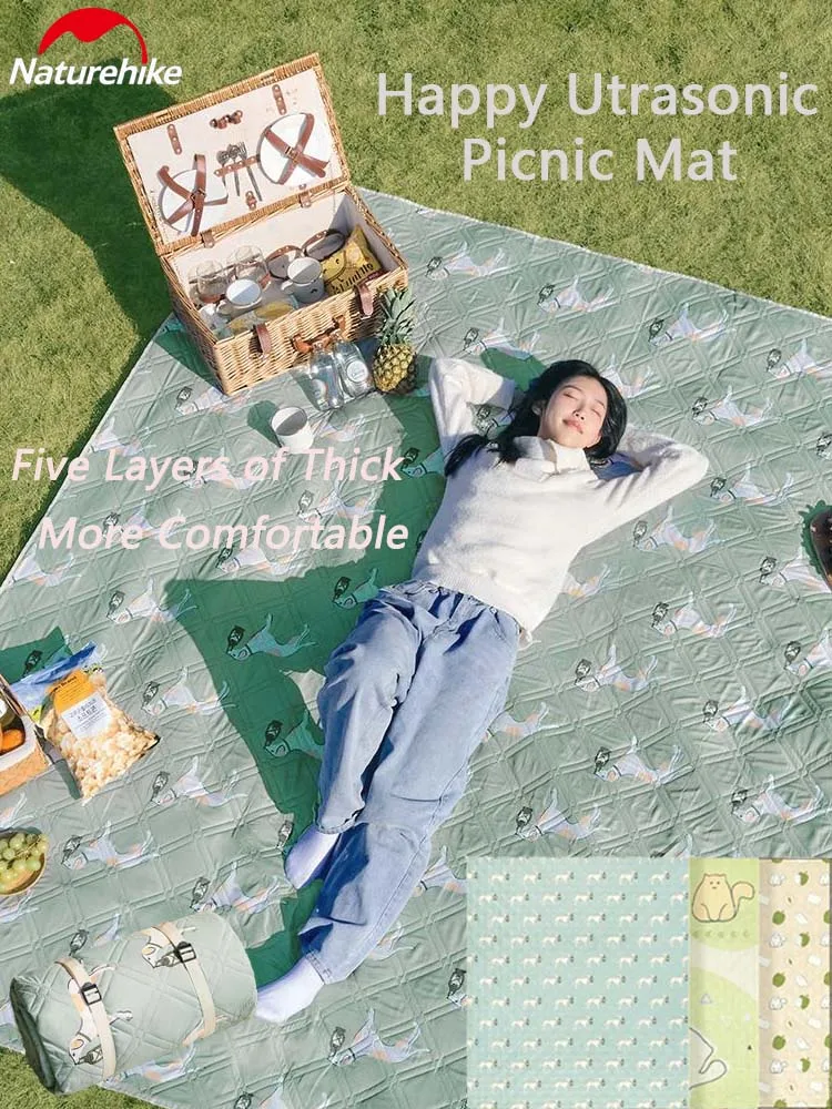 

Naturehike Camping Ultrasonic Mat For Outdoor Picnic Trip Thickened Groundsheet Moistureproof Pad Waterproof Can Machine Washed