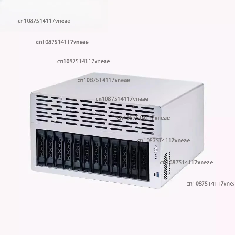12 Disk Storage Server Supports ATX Main Board Half Height PCIE Slot Small 1U Power Hot Swap Chassis