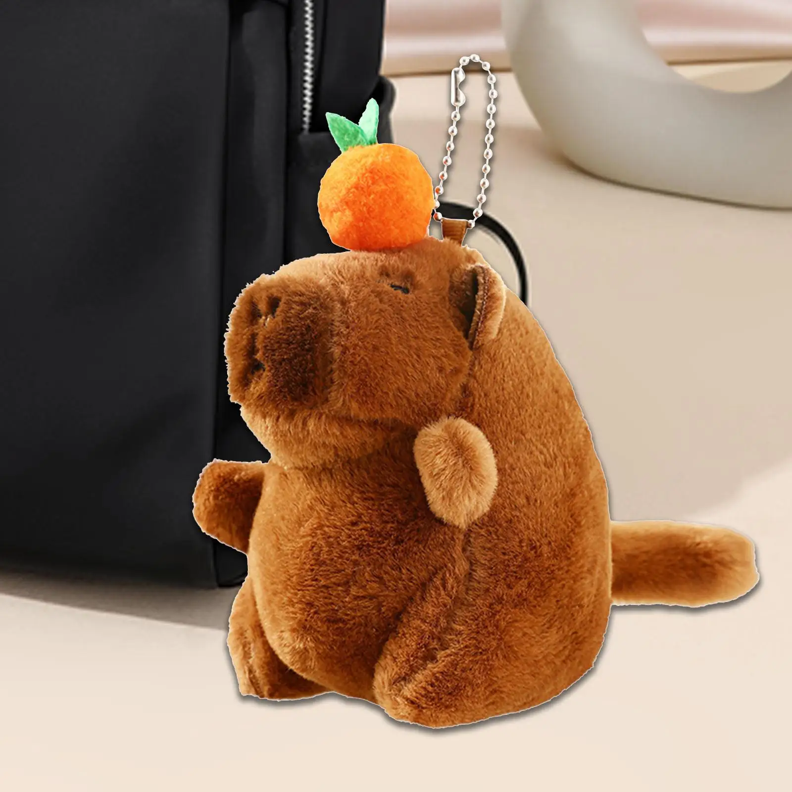 Capybara Plüsch tier lustige Dekoration Geldbörse Rucksack Charme Geburtstags geschenk