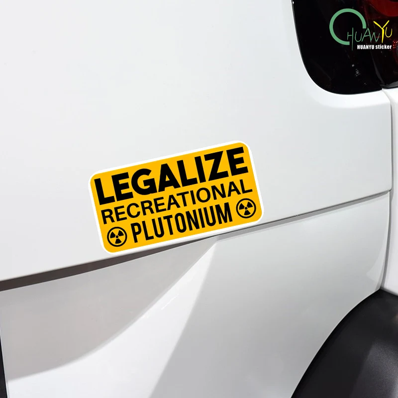 ملصق Plutonium الترفيهي اللطيف للأطفال، ملصق تزيين من مادة PVC للدراجة النارية