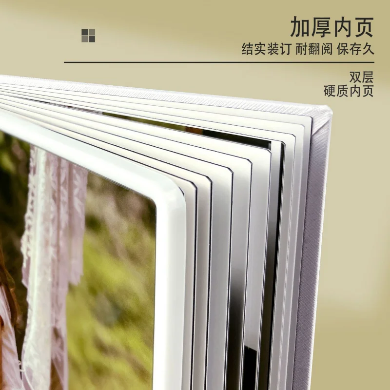 Customized Wedding Dress Photo Album Custom Studio High-end Commemorative Album Custom Wedding Portrait Photo Book Art Album Pro