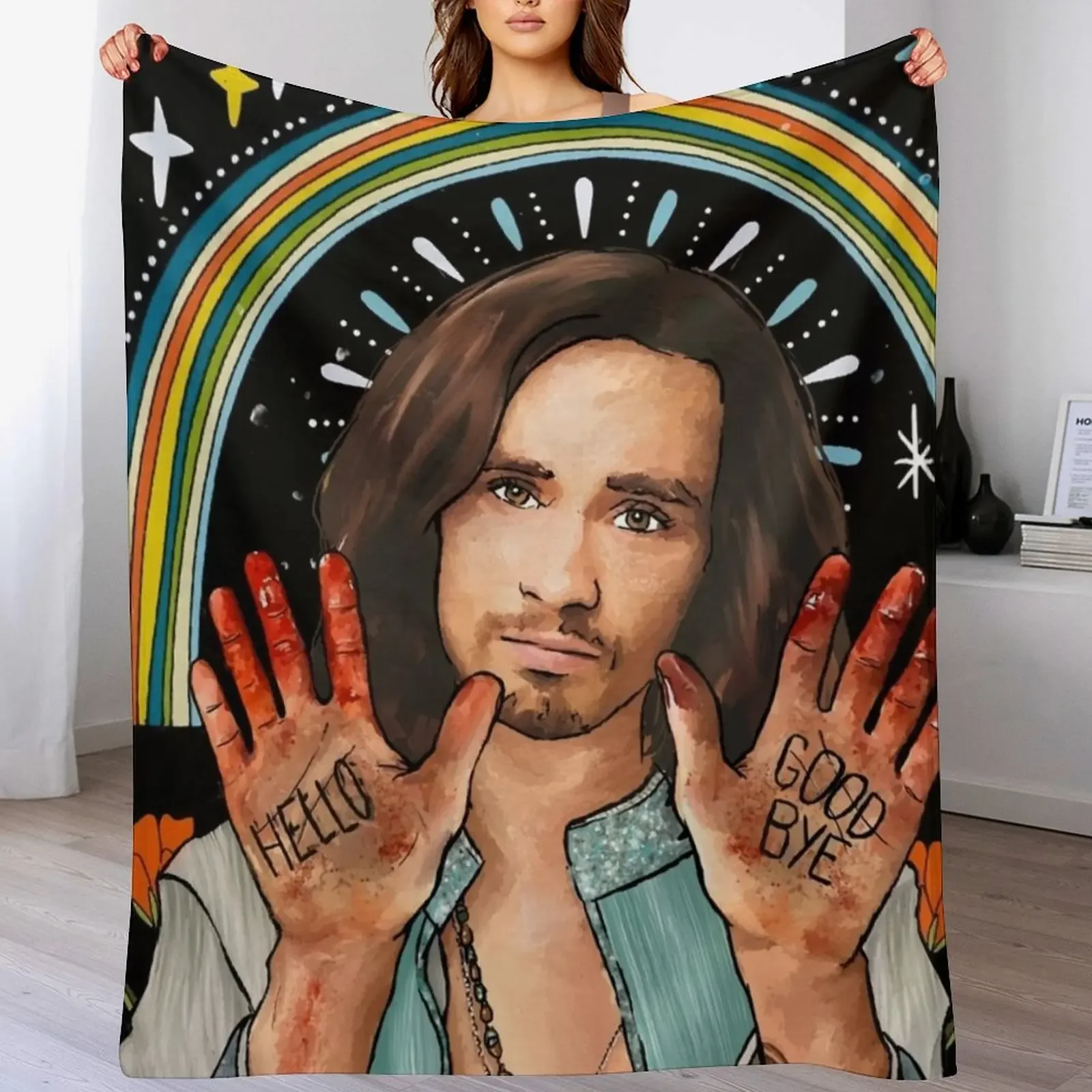 

Klaus Hargreeves Throw Blanket Travel Flannels Luxury Brand sofa bed Blankets