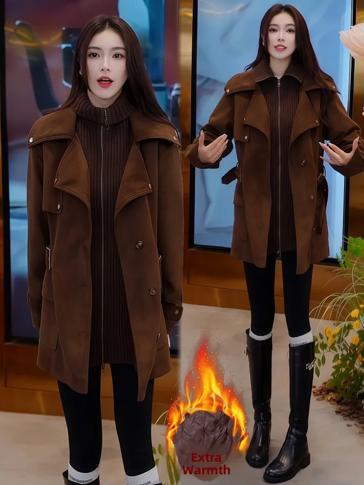 

Высококачественная легкая роскошная пуховая хлопковая куртка женская свободная облегающая осенне-зимняя новая винтажная ветровка