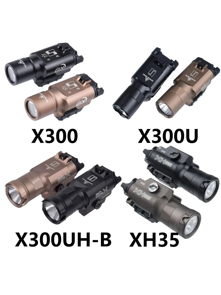 Latarka taktyczna Surefire SF X300U X300 Ultra X300UH-B XH35 X300V X300V-IR do Glock 17, latarka myśliwska do zawieszenia — 2
