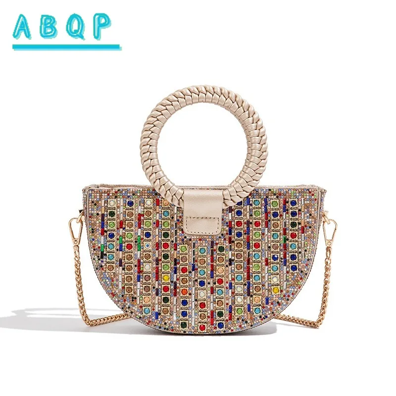 Evening Handbag Luxury Brand Diamond Sparkling Dinner Party Women's Handbag Fashion Sparkling Women's Shoulder Bag High Quality