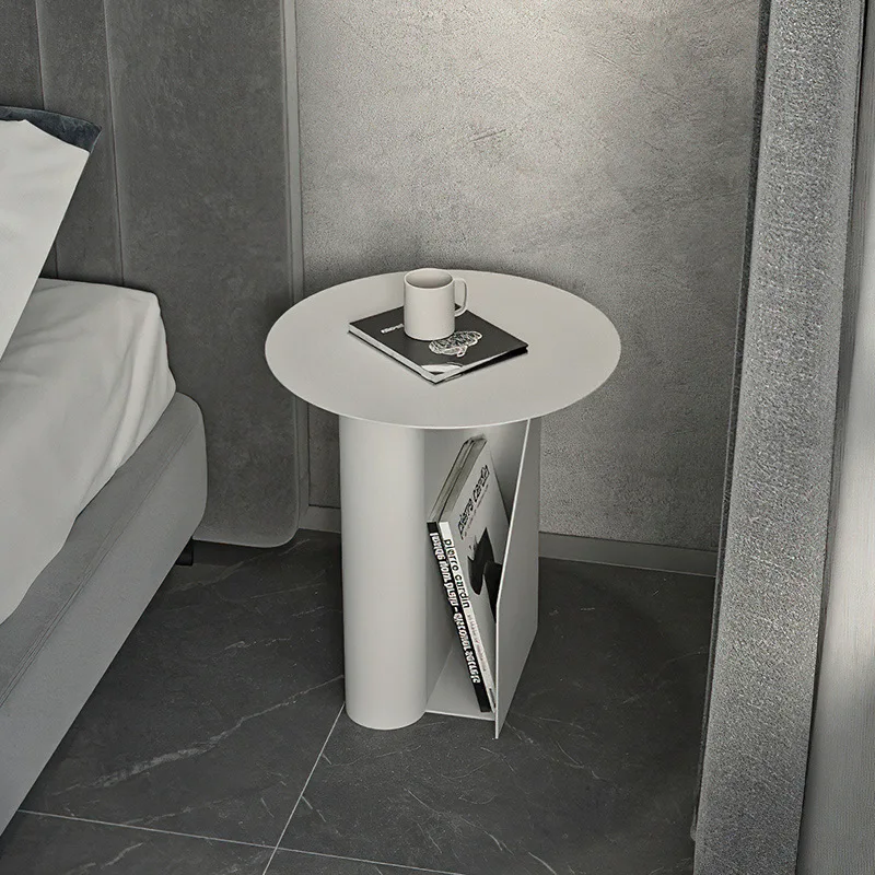 Nordic designer bedroom bedside table modern simple white minimalist small creative bedside table