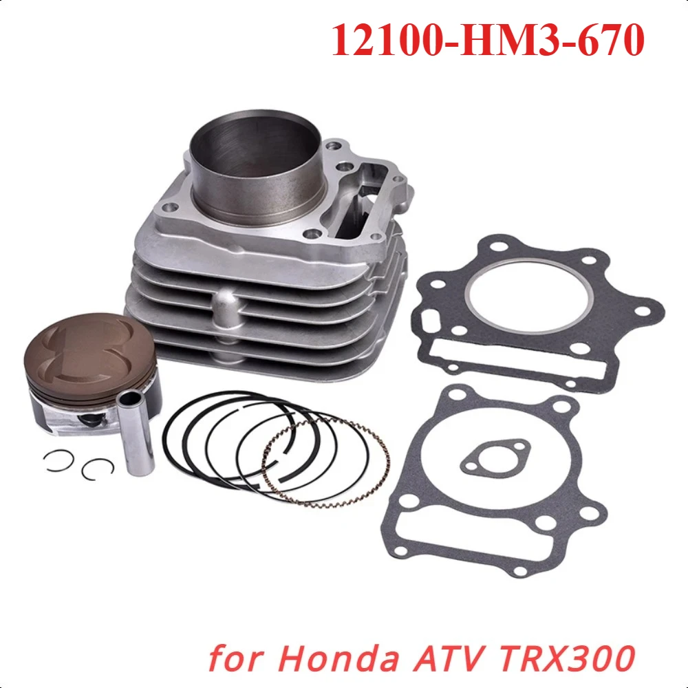 

80 мм 12100-HM3-670 мотоциклетный коврик для капитального ремонта головки блока цилиндров, комплект прокладок поршневых колец для Honda ATV TRX300 1993-1998 TRX 300