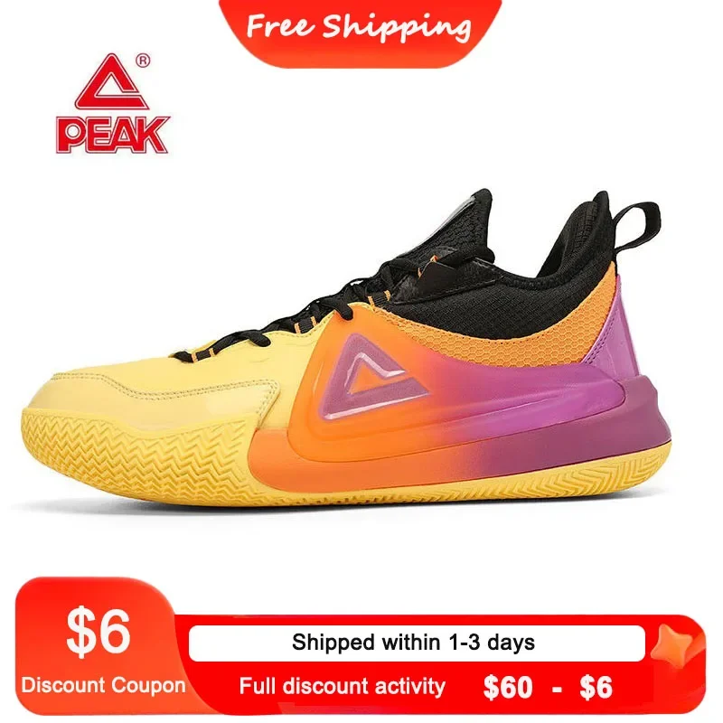 PEAK Blade Pro Basketball Shoes Men's Sneakers 2024 Spring and Summer New Wear-resistant Shock-absorbing Non-slip Sports Shoes