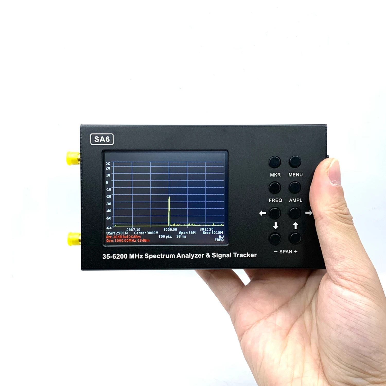 SA6 6GHz Portable Spectrum Analyzer Signal Genertor 3G 4G LTE CDMA DCS GSM GPRS GLONASS