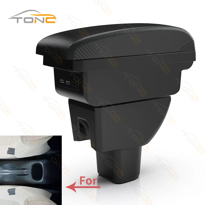 For Honda Brio-s Car Center Console Armrest Storage Box For Honda Brio Armrest with USB Charging Car Accessories