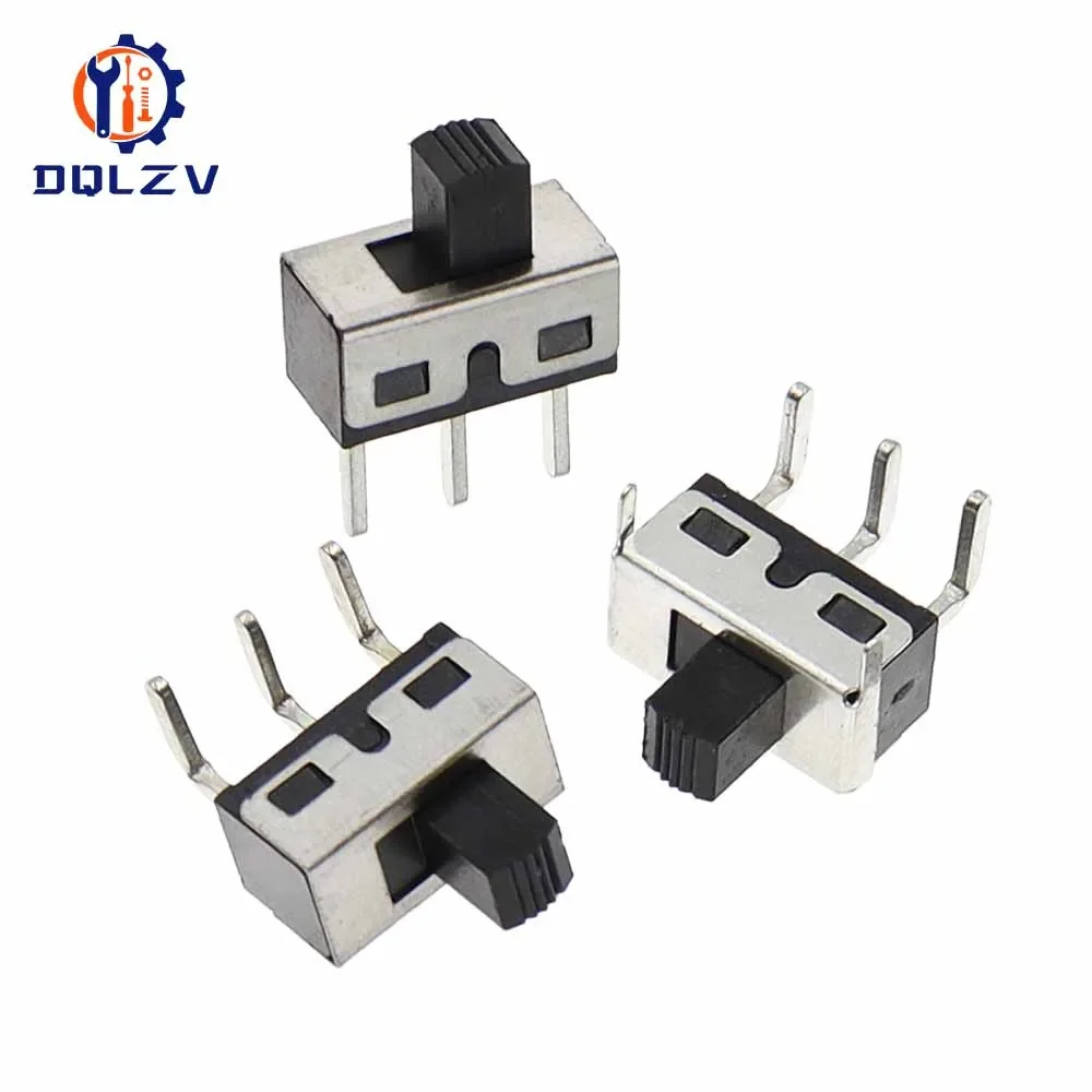 SS12D10 SS12D06 Toggle Switch Straight / Right Angle 3 Pin 1P2T Handle High Slide Toggle Switches