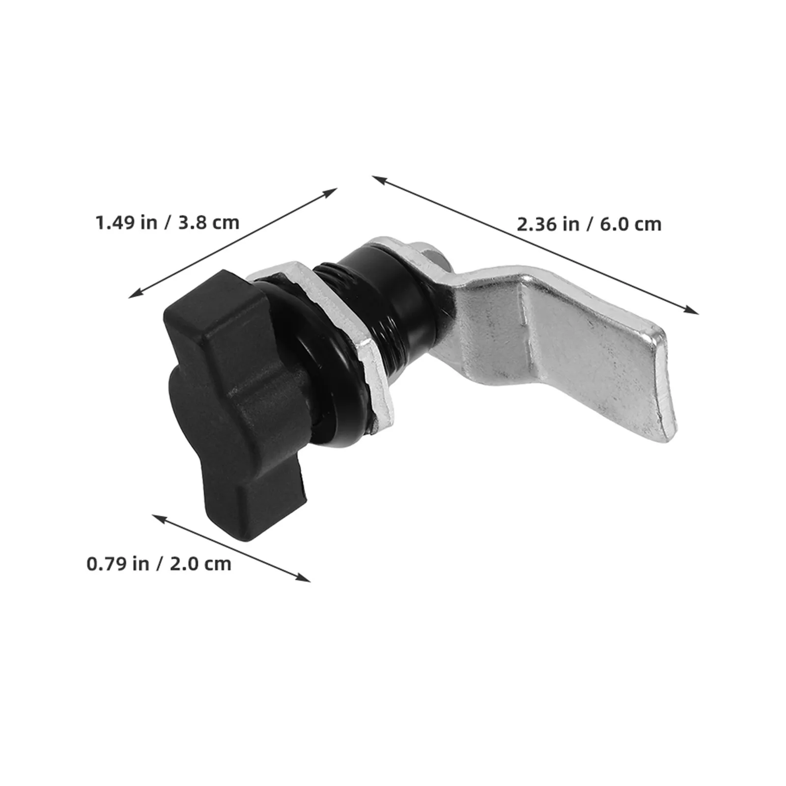 4Pcs T-Handle Locks Zinc Alloy Tool Box Cabinet Door Latch for Electrical Cabinets Metal Drawers Quick Installation view 2