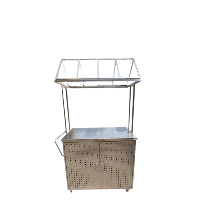 Snack cart push-pull multi-purpose park night market breakfast trolley y