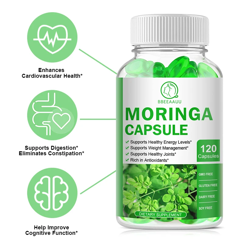 

Moringa Oil Capsule Promotes Metabolism Support Weight Loss Repairs Damaged Cells Alleviates Inflammation Cardiovascular Health