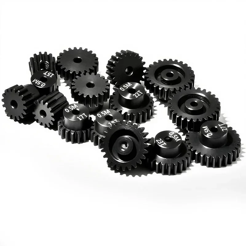 M0.5 Motor Gears Pinion 2mm Aperture 13T - 27T for 1/18 1/24 RC Model Car Buggy Truck Crawler Accessories