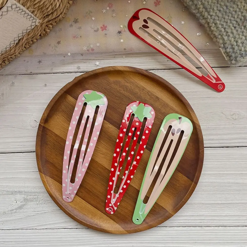 

2Pcs 15cm Extra-large Hair Clips Strawberry Polka Dot Backpack Decoration Hairpin Kawaii INS Curtain Clip Curtain Decoration