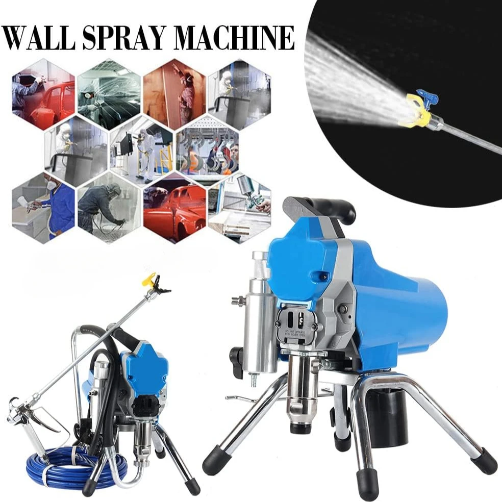 220V High Pressure 395 Electric Airless Paint Sprayer Stand Gun Wall Painter Machine 2200W for Professional Contractor Prosumer