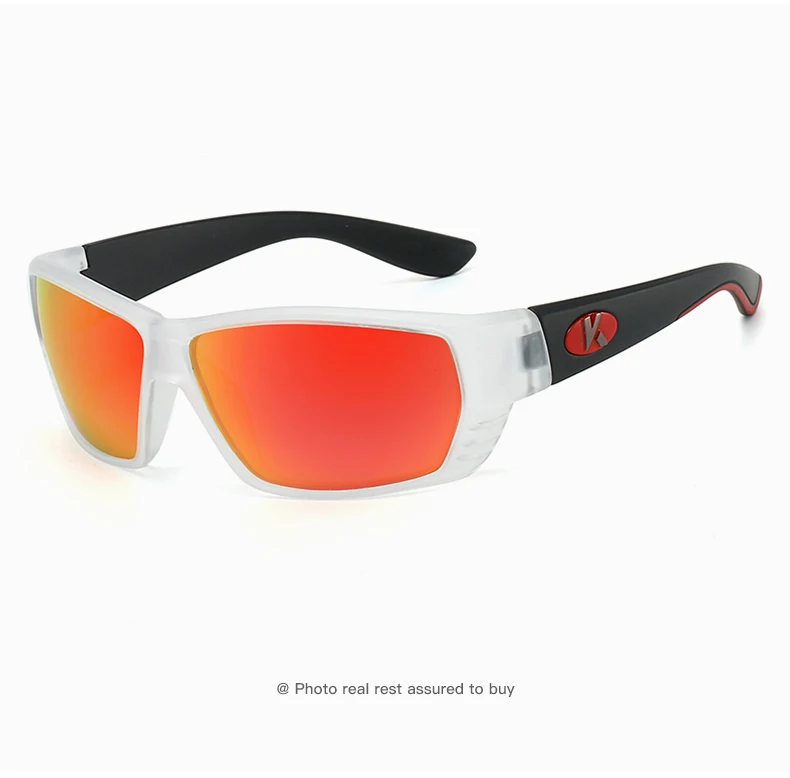 KAROS Herren Sport Polarisierte Sonnenbrille Radfahren Angeln Sonnenbrille Mountainbike Outdoor Sport Angelbrille – Detail 20