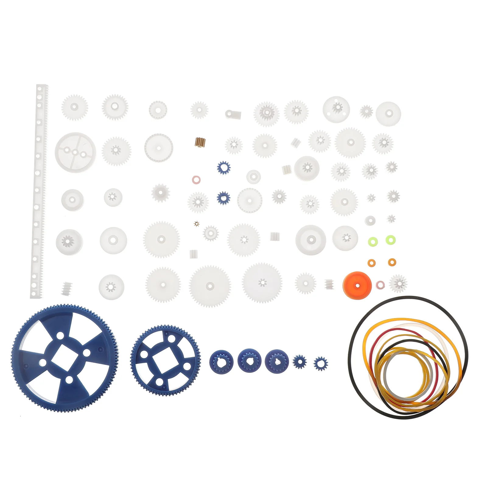 

80Pcs Premium Plastic Gears Set For DIY Robot Making Accessories And Model Techniques