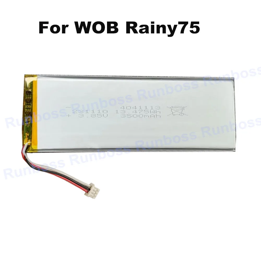 High Capacity 3500mAh Battery For WOB Rainy75 Rainy 75 Wireless Keyboard Battery