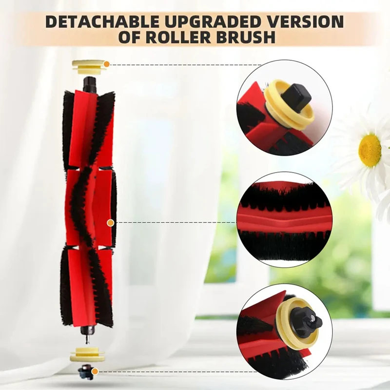 For Xiaomi Mijia 1St Gen / 2 / 1S / SDJQR01RR / SDJQR02RR / Roborock S5 Max / S6 Maxv / E4 Main Side Brush Filter Parts