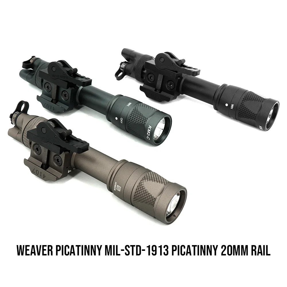 Światło taktyczne SF M622V Latarka Vampire Scout Light Widoczne/IR LED Światło broni z przełącznikiem DS07 QD ADM Picatinny Rail Mount