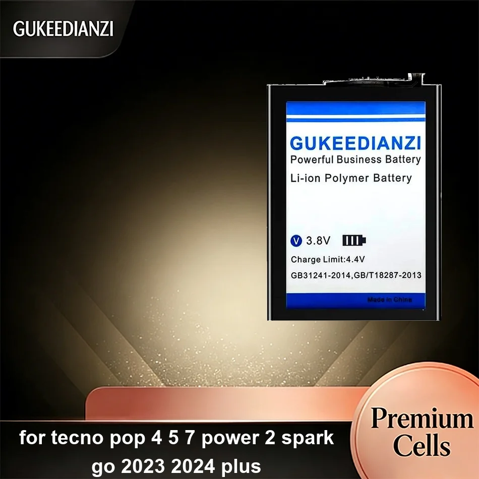 

Аккумулятор для мобильного телефона высокой эффективности BL-48BT BL-49ET BL-49FT 4800-5800 мАч для Tecno Pop 4 5 7 Power 2 Spark GO 2023 2024 Plus