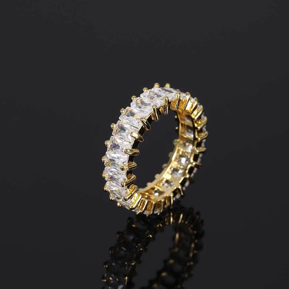 9999 24K genuine gold fashionable luxury women's moissanite diamond gold ring, high-end women's gold jewelry diamond ring
