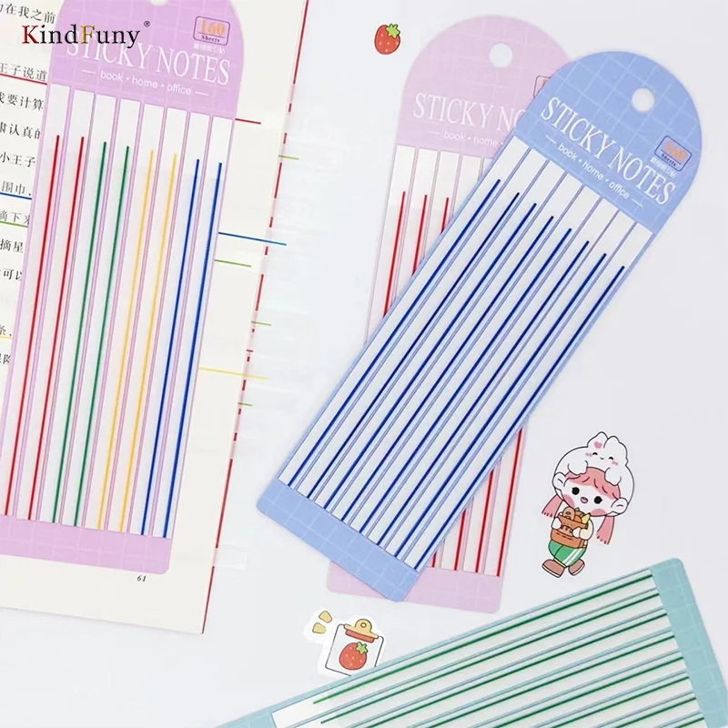 KindFuny 160 Sheets Transparent Sticky Notes Clear Notepad Waterproof Memo Pad for Journal School Office Stationery