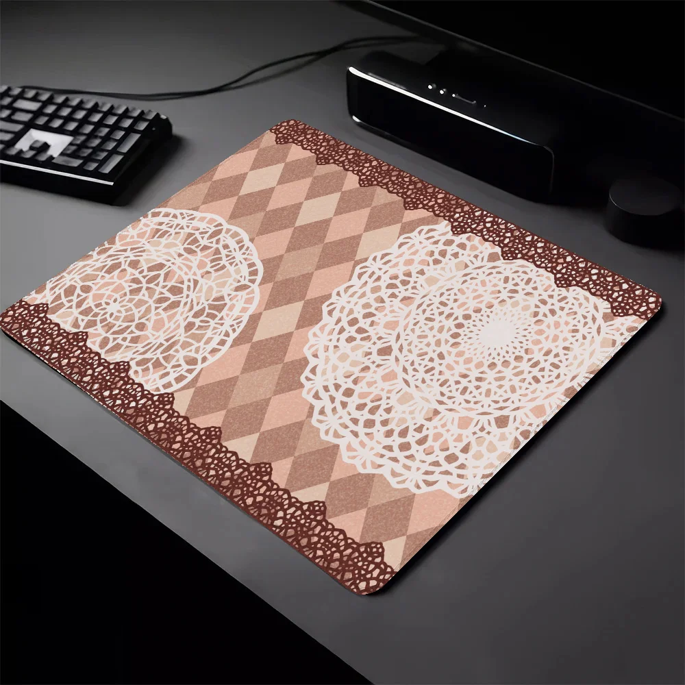 Bohemian Pattern Mause Pad Mouse Small Gaming Mouse Mat Deskmat Pad on the Table Pc Accessories Gamer Cabinet Mausepad Mousepad