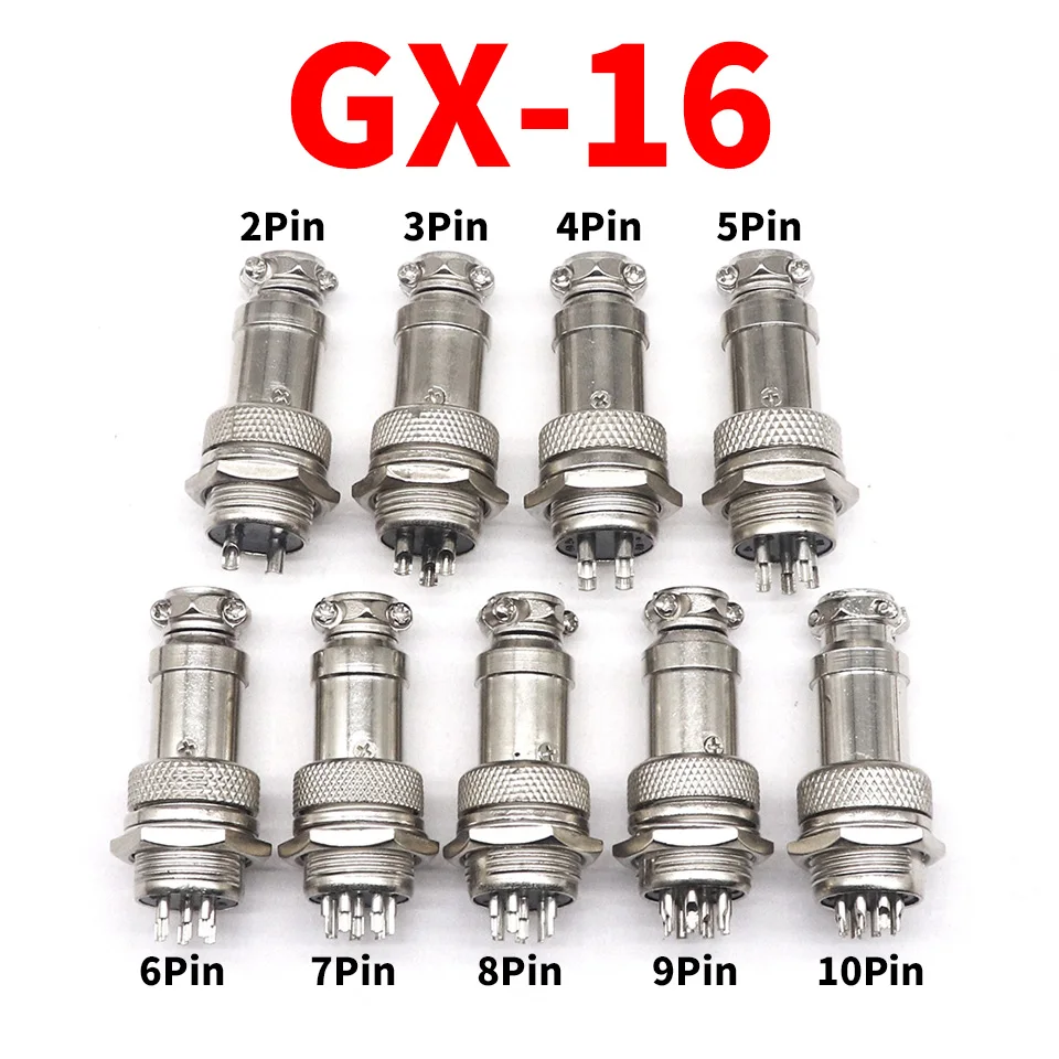 10set GX16-2/3/4/5/6/7/8/9/10 core/pin GX-16 M16 aviation socket aviation plug socket connector