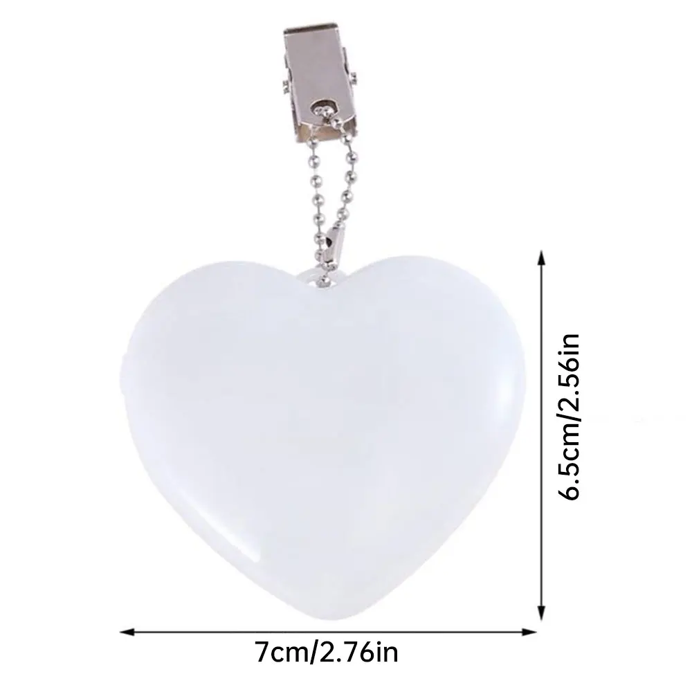 Bolso de mano con luz LED, lámpara con Sensor táctil en forma de corazón, luz para bolso con llavero, mochila alimentada por batería, regalos de luz para mujer