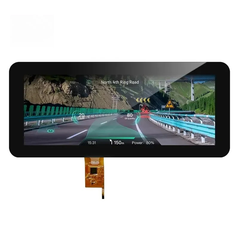 1920x720 720P Resolution 12.1'' 12.1 Inch Automotive Grade IPS PCAP TFT LCD Capacitive Touch Screen for Cluster Speedometer