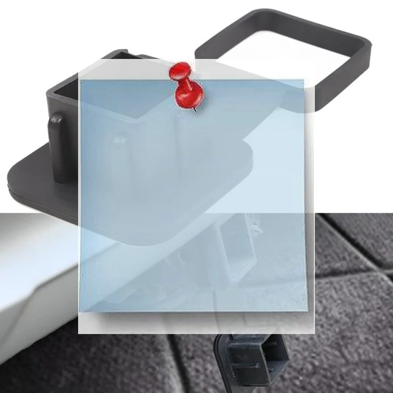 

2-Inch Rubber Towing Hitch Covers Trailer Hitch Receiver Cover Dustproof Tow Hook Cover Plug Rubber Tow Tube Cap Protector