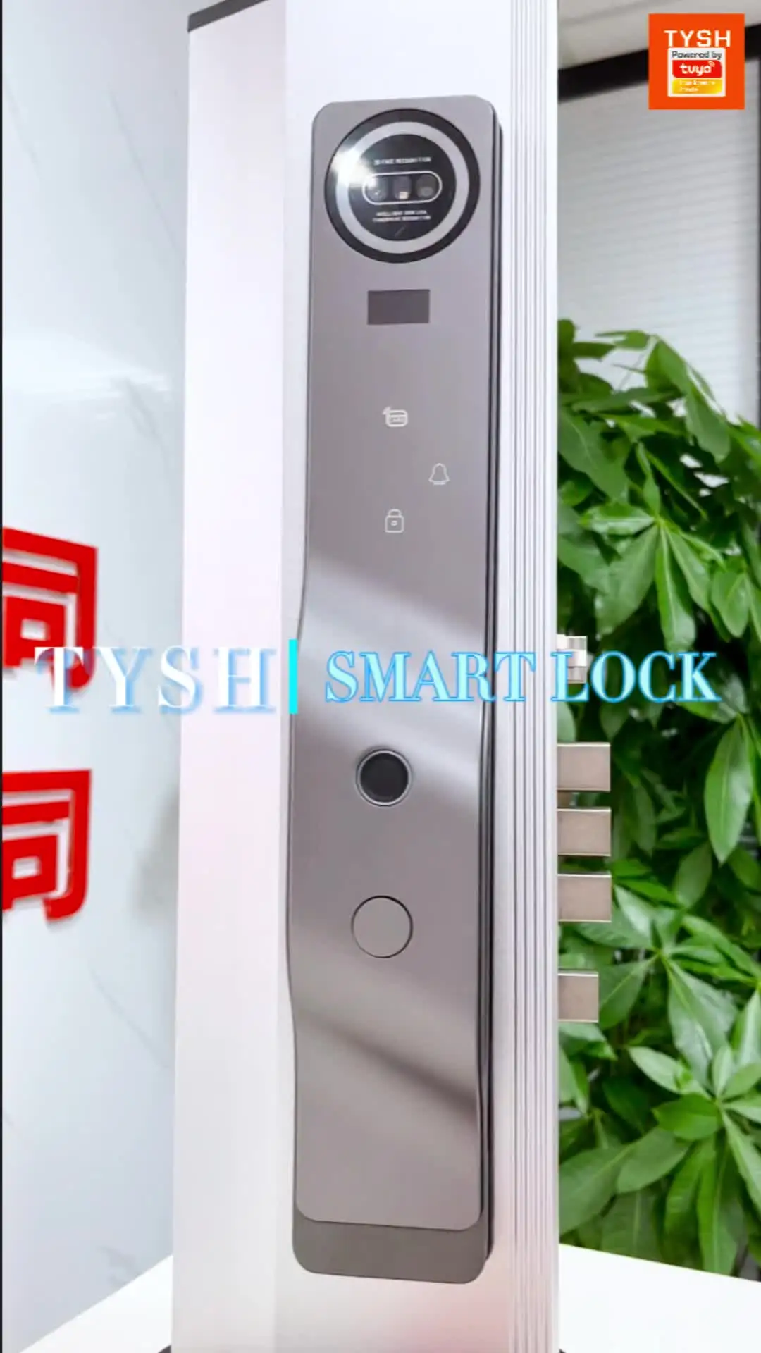 Tihebeyan Smart Fingerprint Door Lock – Keyless Entry With App, Password, Card, Temporary Codes & USB Charging (Battery Not Included)