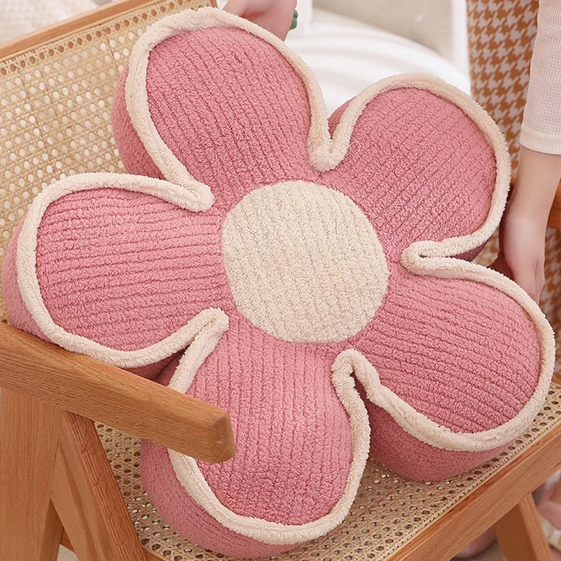 Flower Pillow Flower Shaped Throw Pillow Aesthetic Floor Cushion Cute Seat Cushion Decorative Pillow For Bed Couch Durable