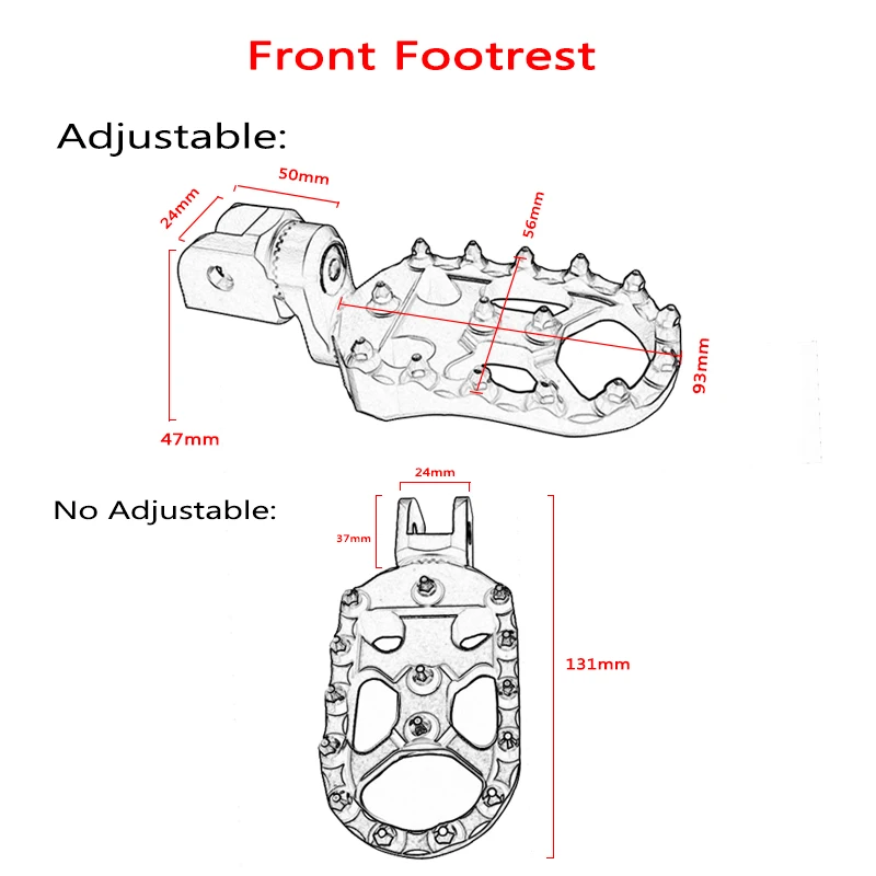 F800R F800S Front&Rear Footrest Adjustable Foot Pegs Rotatable For BMW F800ST F800 R F 800 R 2006-2016 Motorcycle Foot Pegs