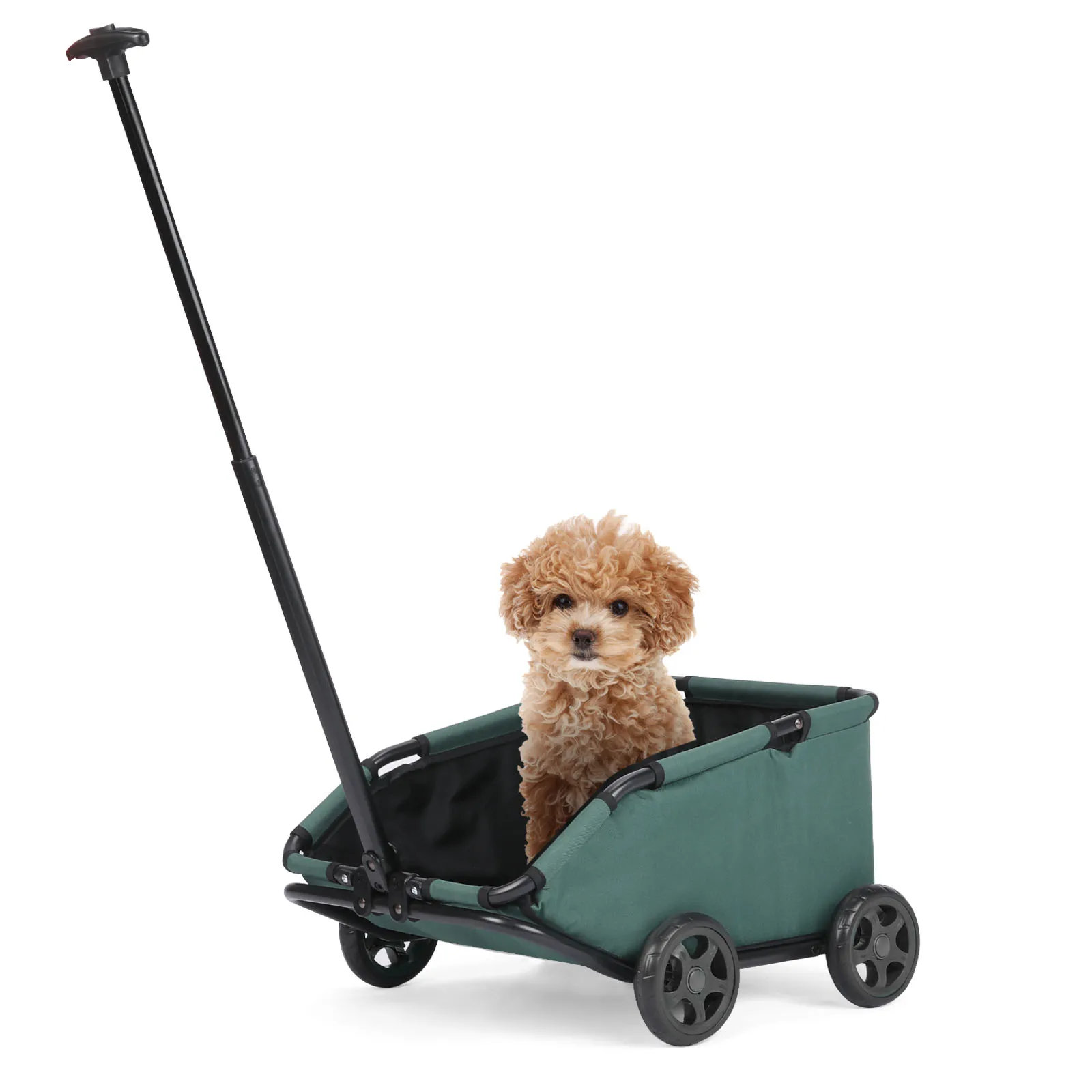 Folding Travel Walking Pet Cart Dog Stroller 4 Wheels for Traveling Rolling Cat Carrier Pet Carriage Ideal for Small Pets Outing