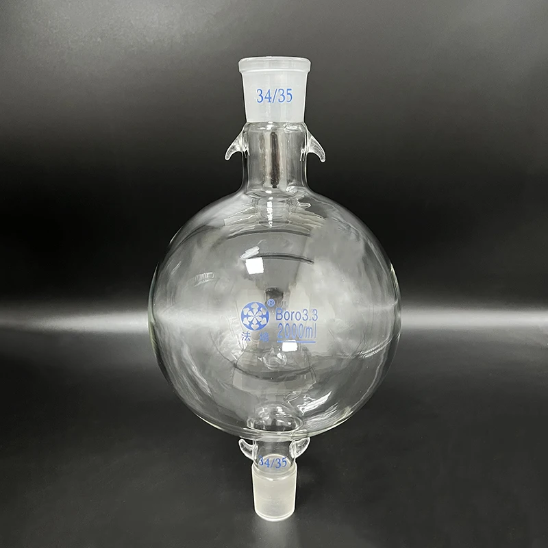 Liquid ball 2000mL,Female 34/35,Male 34/35,Solvent chromatographic analysis column reservoir bottle,Solvent storage ball