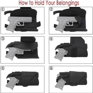 إسقاط حقيبة الحافظة اليسرى / اليمنى للساق اليسرى / اليمنى ل Glock 17 / M9 / P226 / CZ 75 مسدس قابل للتعديل الساق Airsoft مسدس حالة للصيد أعلى 6 مبيعات من حافظة الساق Glock - رقم 6