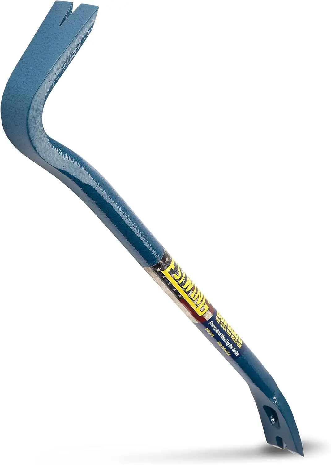 Gooseneck Wrecking Bar PRO - 36" Pry Bar with Angled Chisel End & Forged Steel Construction - EWB-36PS