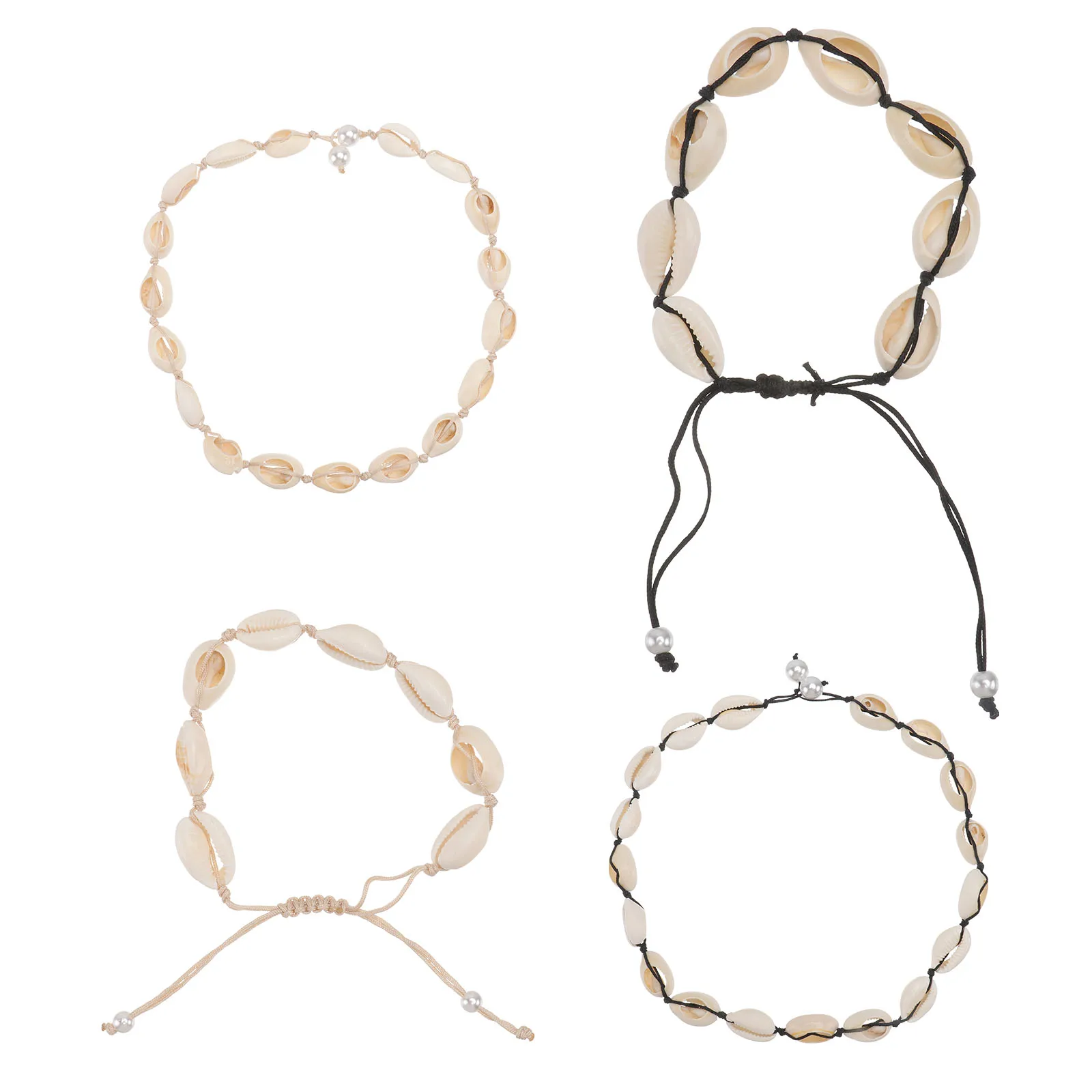 

Shell Rope Necklace High Quality Material Durable Long Time Use Summer Women Jewelry Simple Necklace Beach Bracelet