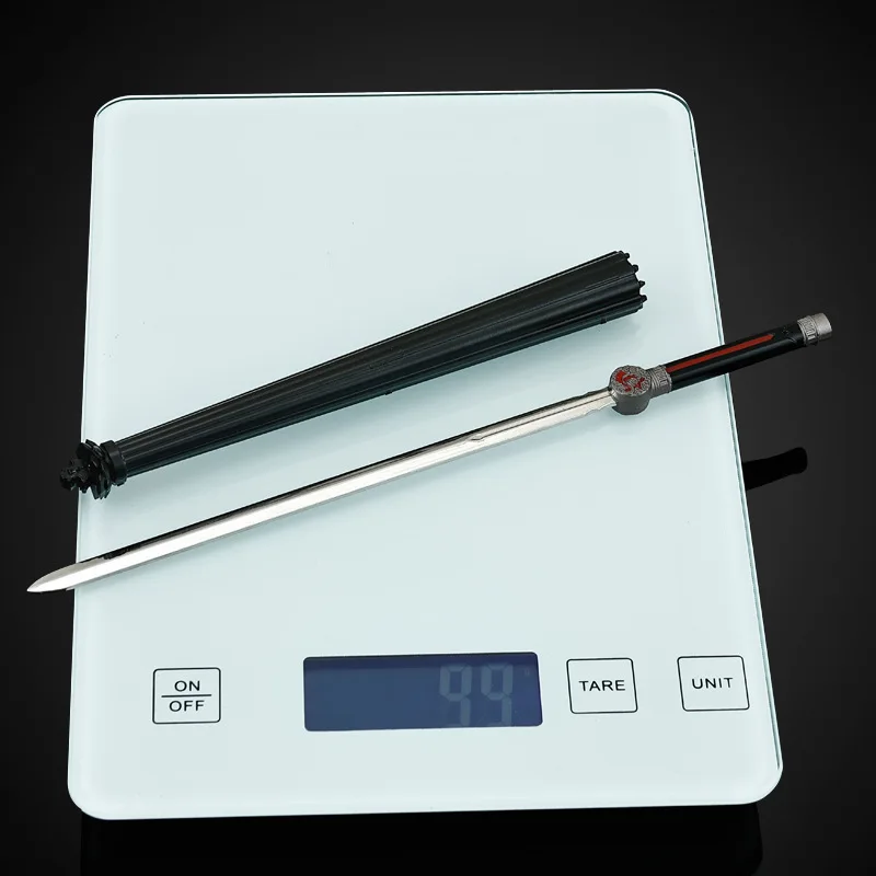 22CM Regenschirm-Wielding Ghost Su Changhe's Regenschirm Schwert Waffen Modell Sammlerstück Schreibtisch Ornamente Kreatives Geburtstagsgeschenk Spielzeug