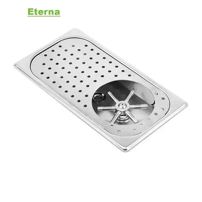 Coffee Shop Bar Counter Commercial Stainless Steel Cup Washer High Pressure Sink Embedded Press Flushing Household Cup Washer
